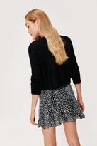 Thumbnail for your product : Nasty Gal Womens Animal Print Ruffle Mini Skirt - Black - 6
