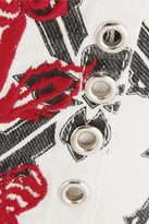 Thumbnail for your product : Isabel Marant Gelicia embroidered denim mini skirt