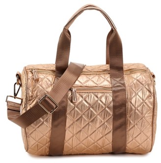 silver gym bag