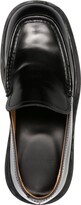 Thumbnail for your product : Sandro Square-Toe Leather Loafers