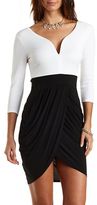 Thumbnail for your product : Charlotte Russe Color Block Bodycon Tulip Dress