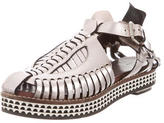 Thumbnail for your product : Proenza Schouler Metallic Round-Toe Platforms
