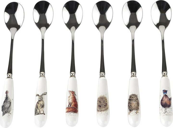 Royal Worcester Set Of 6 Tea Spoons