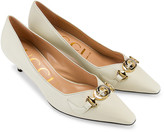 Thumbnail for your product : Gucci Low Heel Pumps in Dusty White | FWRD