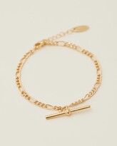 Thumbnail for your product : Orelia London - Women's Gold Bracelets - T-Bar Chunky Fiagaro Bracelet - Size One Size at The Iconic