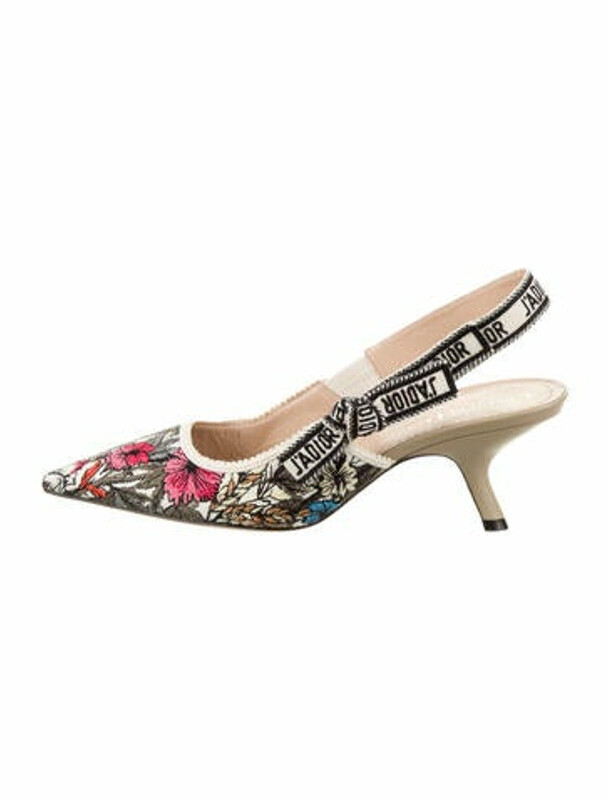 Christian Dior J'Adior Floral Print Slingback Pumps - ShopStyle