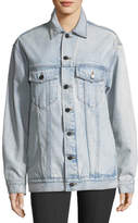 Thumbnail for your product : Alexander Wang T by Daze Button-Front Bleached Denim Jacket