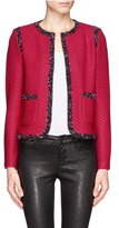 Thumbnail for your product : Nobrand Crossed throw wool knit blazer