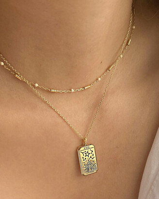 Wanderlust + Co Women's Necklaces - L'Etoile Gold Tarot Necklace