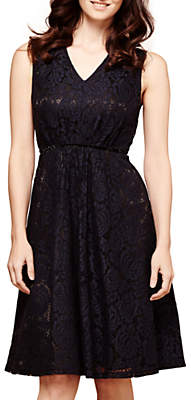 Yumi Lace Midi Dress, Black