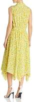 Thumbnail for your product : Moschino Boutique Lemon-Print Silk Wrap Dress
