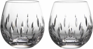 Waterford Enis Set of 2 Lead Crystal Stemless Wine Glasses