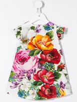 Thumbnail for your product : Dolce & Gabbana Children Rose Print Dress