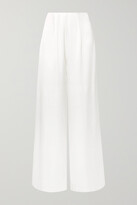 Thumbnail for your product : Vanessa Cocchiaro The Coco Satin Wide-leg Pants - Ivory - FR34