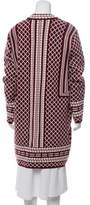 Thumbnail for your product : Tory Burch Longline Wool Cardigan