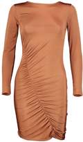 Thumbnail for your product : boohoo Petite Charlotte Ruched Detail Bodycon Dress