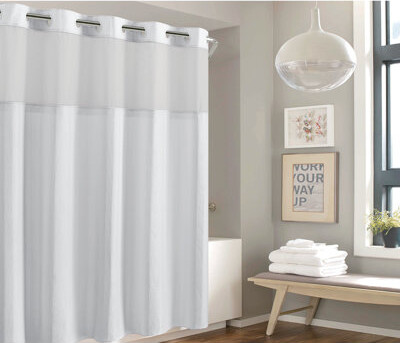 Hookless Waffle Shower Curtain