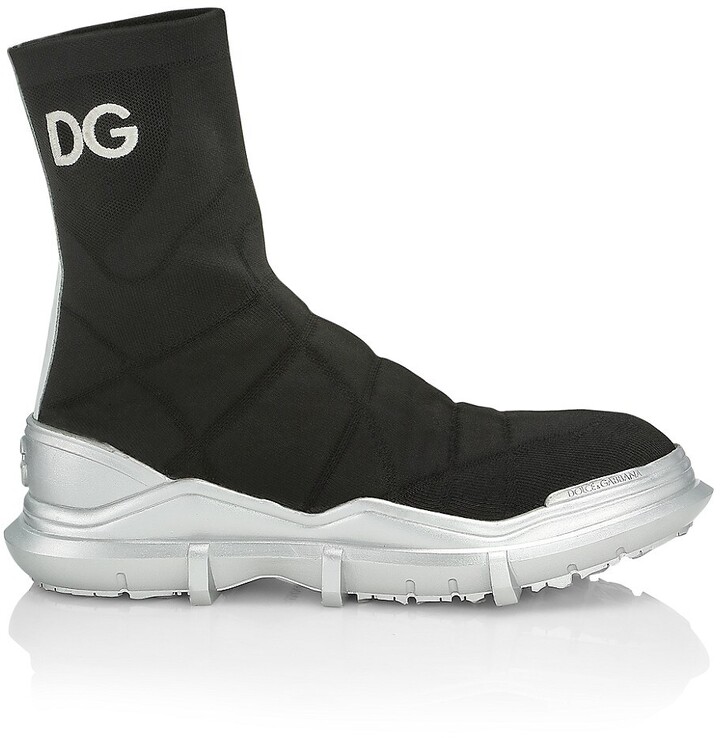 Dolce & Gabbana Logo Plaque Ankle Boots - ShopStyle