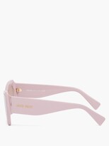 Thumbnail for your product : Miu Miu Rectangular Acetate Sunglasses - Pink