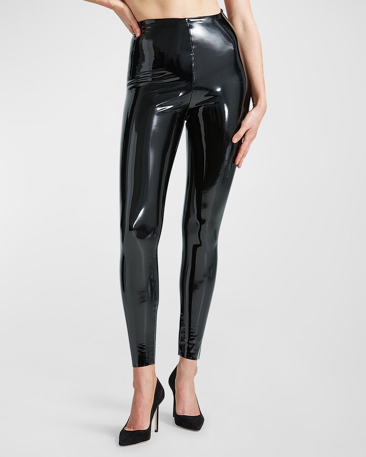 Faux Leather And Cotton Leggings | Shop the world's largest collection of  fashion | ShopStyle