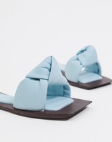Thumbnail for your product : Jeffrey Campbell Jeff-Aeron knotted flat sandal in blue
