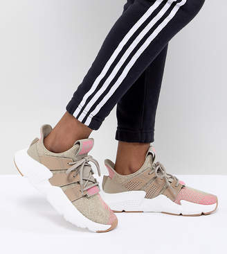 adidas Prophere Trainers In Beige And Pink