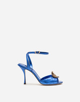 Thumbnail for your product : Dolce & Gabbana Mordore Matelasse Nappa Leather Devotion Sandals
