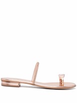 Thumbnail for your product : Casadei Crystal Toe-Ring Sandals