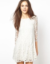Thumbnail for your product : Zack John Lace Swing Dress With Deep V Back