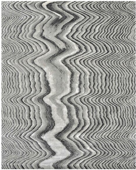 Illulian Veneer Area Rug in Grey Size: 8 x 10