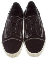 Thumbnail for your product : Alexander Wang Suede Low-Top Sneakers