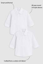 Thumbnail for your product : Next Girls White 2 Pack Three Quarter Sleeve Blouse (3-16yrs)