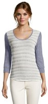Thumbnail for your product : C&C California oatmeal and grey knit raglan sleeve sweater