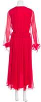 Thumbnail for your product : Prabal Gurung Silk Ruffled Dress w/ Tags