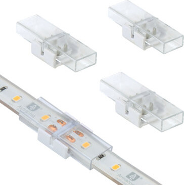 Armacost Lighting 2 Pin IP67 Outdoor LED Strip Light Tape to Tape Splice Connectors, 4 Pack