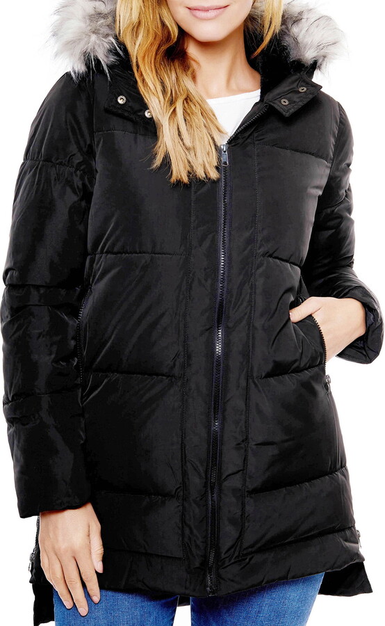 Be Boundless Women’s Faux Fur Lined Hooded Parka Coat