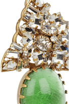 Thumbnail for your product : Swarovski Bijoux Heart Gold-plated crystal clip earrings