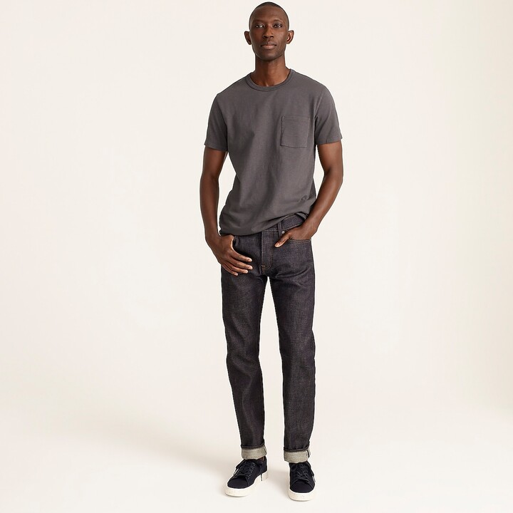 Prada 19cm Raw Stretch Cotton Denim Jeans in Black for Men Grey Mens Jeans Prada Jeans 