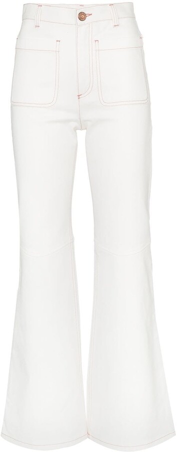 see by chloe flared jeans