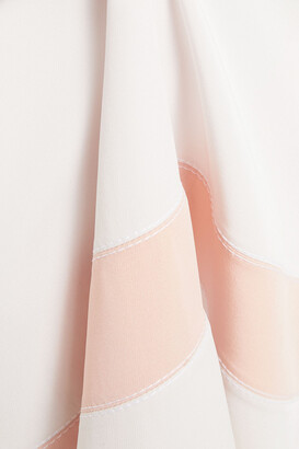 Marni Color-block Satin-crepe Midi Skirt