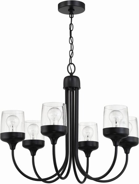 Craftmade CraftmadeLightingWrenn6-LightChandelierinFlatBlack