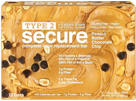 Andrew Lessman Type 2 Secure Complete Meal Replacement Bars - 12-count