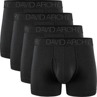 Mens Underwear Bamboo Mens Boxer Shorts Multipack with Pouch and Fly DAVID ARCHY Mens Boxers Ultra Soft and Breathable Mens Briefs 