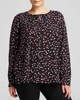 Thumbnail for your product : Jones New York Collection Plus Heart Print Blouse