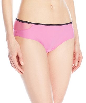 Maidenform Women's Microfiber and Mesh Cheeky Hipster, Latte Lift
