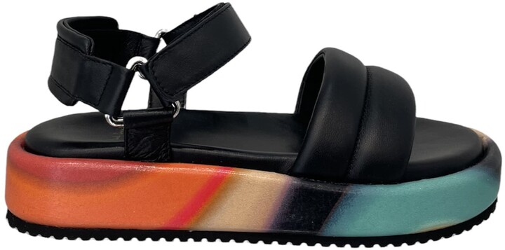 Double Banded Black Sandals | Shop the world's largest collection 