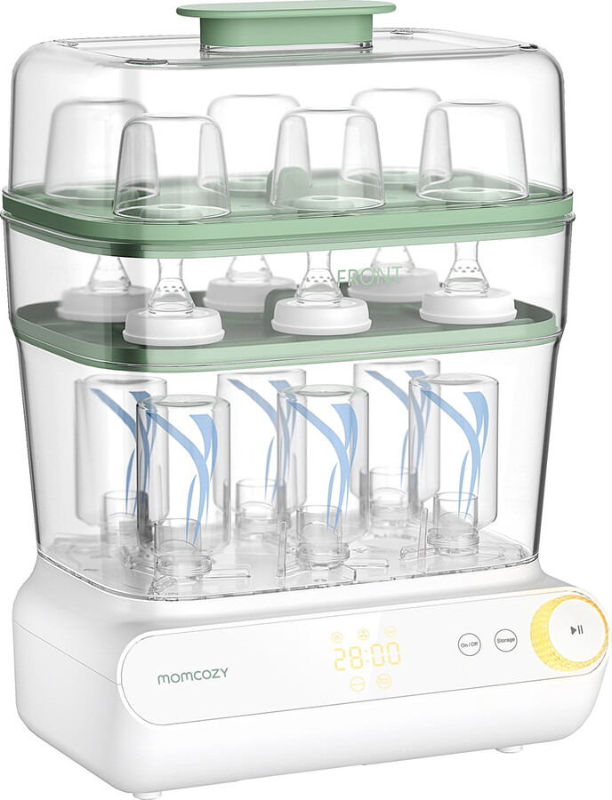 Momcozy Large Bottle Sterilizer and Dryer, 3 Layers Electric Sterilization Machine for All Baby Bottles & Breast Pump Accessories