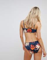 Thumbnail for your product : Weekday ruffle bikini brief in floral print