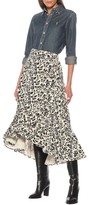Thumbnail for your product : Polo Ralph Lauren Floral linen midi skirt