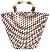 Thumbnail for your product : Loeffler Randall Agnes Woven Leather Fan Tote